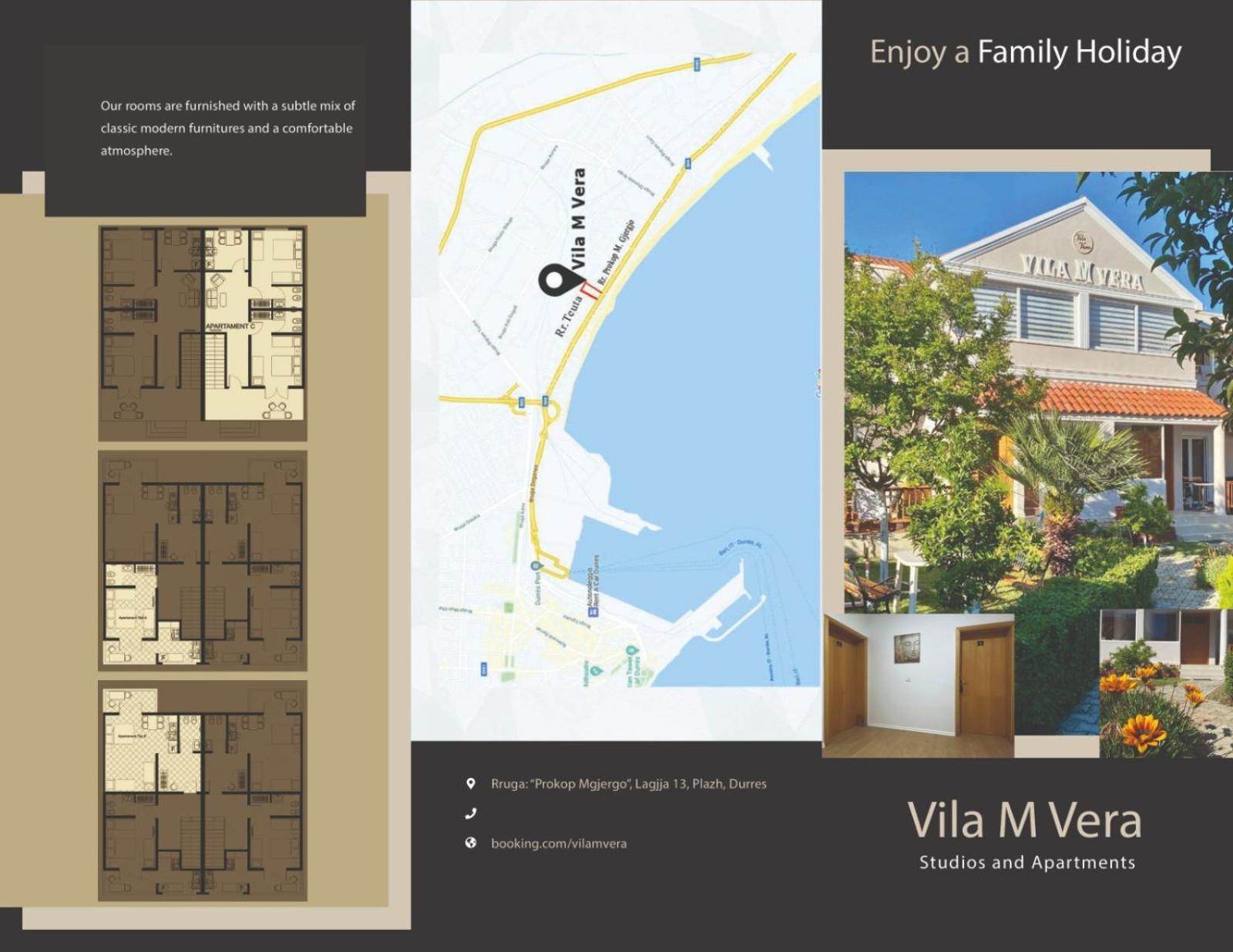 Vila M Vera Durrës Exterior foto